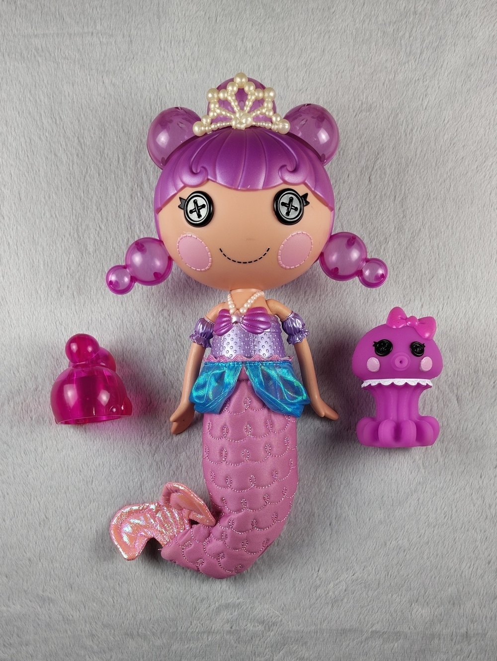 MGA Entertainment Lalaloopsy Bubbly Mermaid Ocean Seabreeze Doll 13" with Pet